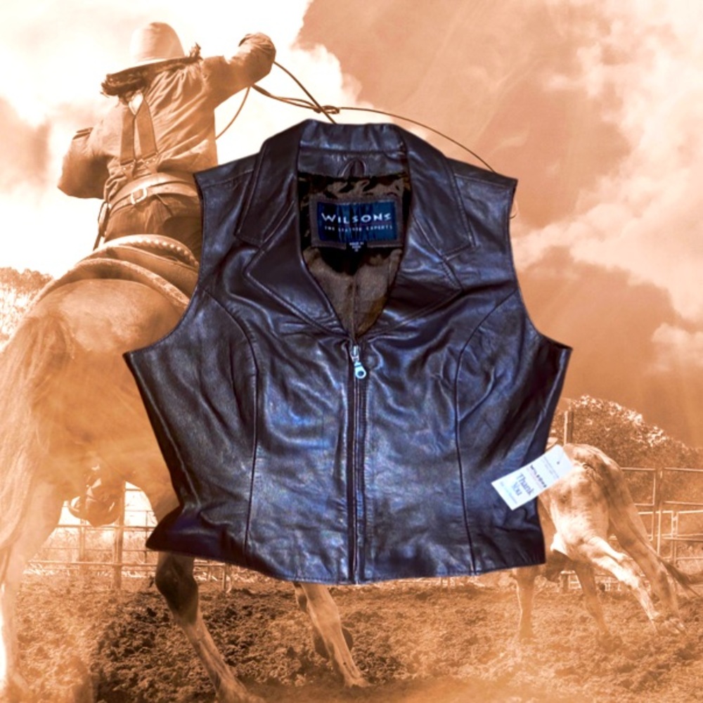 BNWT Wilson’s leather brown vest